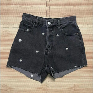PacSun Daisy Embroidered Cut Off High Rise Shorts Women's Size 23